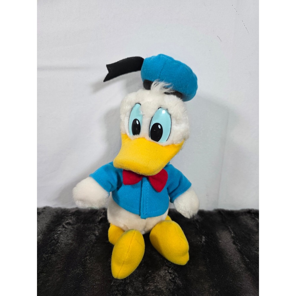 Vintage Disney Parks Donald Duck Plush Toy Walt Disney Productions Sailor Hat